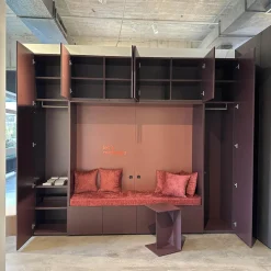 Schrankwand Collect Plus Korpus Lack M41 Rot Burgund Paneel Lack M42 Malve Rot Ohne Polster