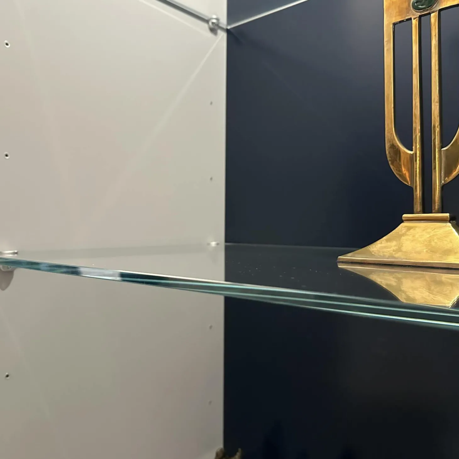 Schrankwand Studimo Front Und Korpus Lack Rauch Grau Matt Inklusive LED Beleuchtung