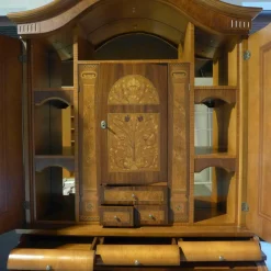 Schreibschrank Rosatea Nussbaum Mahagoni Myrte