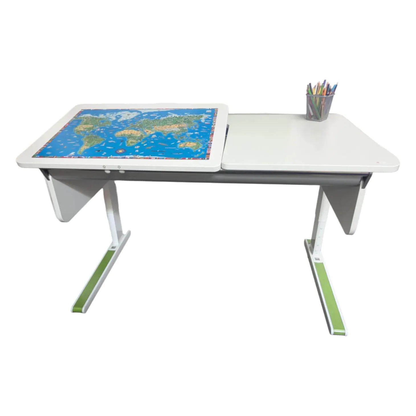 Schreibtisch Champion Left up Weiß Lackiert