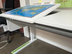 Schreibtisch Champion Left up Weiß Lackiert