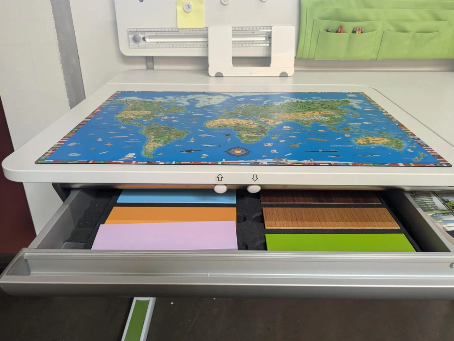 Schreibtisch Champion Left up Weiß Lackiert