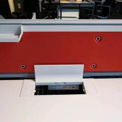 Schreibtisch Doppelarbeitsplatz Melamin Soft Light Stoff Plano Orange