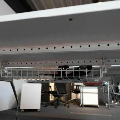 Schreibtisch Doppelarbeitsplatz Melamin Soft Light Stoff Plano Orange