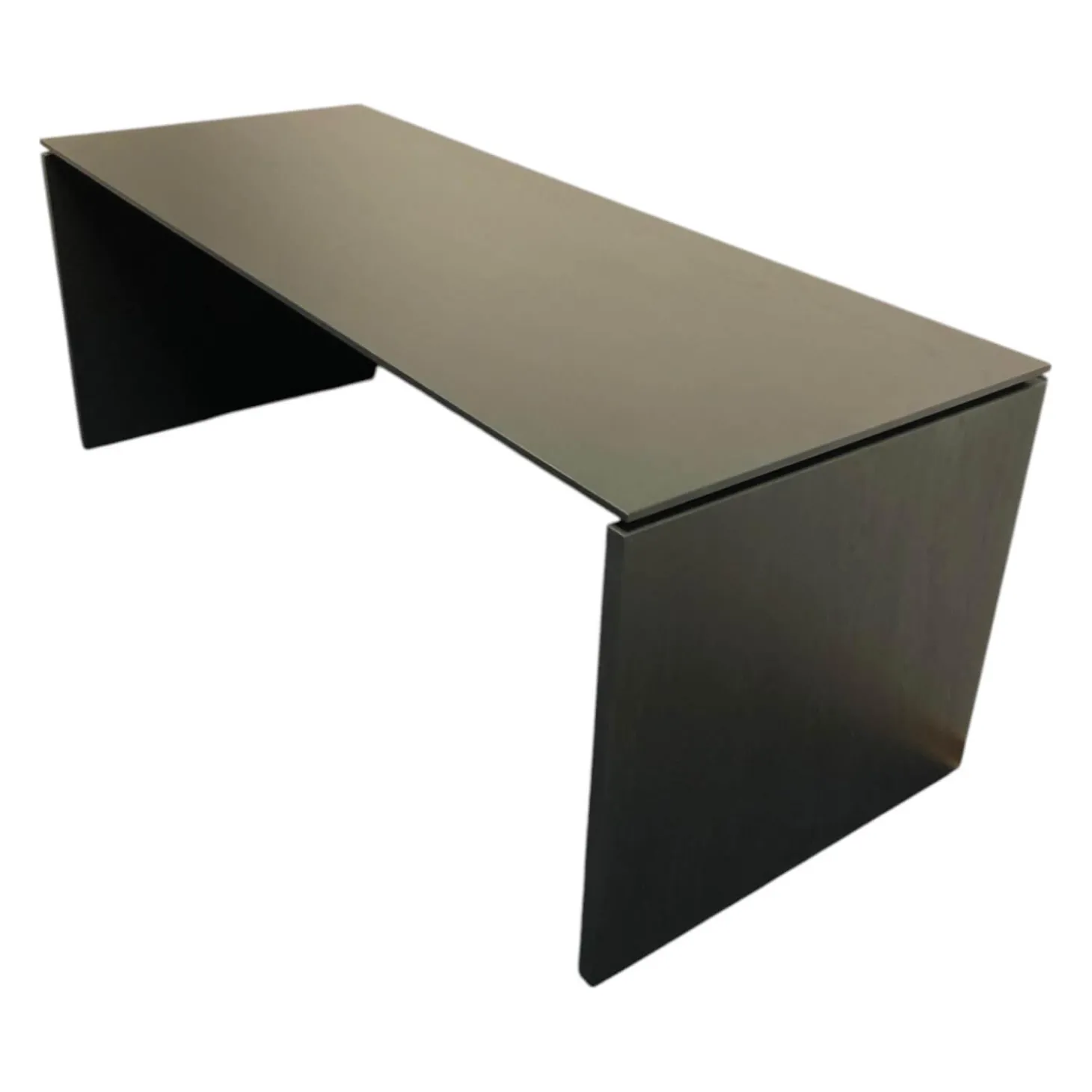 Schreibtisch HO 200 Eiche Anthrazit Mit Wangenfüßen