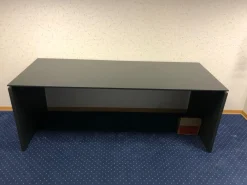 Schreibtisch HO 200 Eiche Anthrazit Mit Wangenfüßen