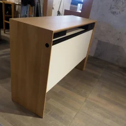 Schreibtisch La Punt Eiche Massiv Aufgehellt Lackiert Arbeitstablar Klappbar