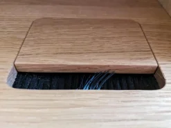 Schreibtisch Pisa Eiche Naturöl mit Ausstattungspaket 2 Höhenverstellbar Beleuchtung