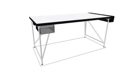 Schreibtisch Rackpod Auf Sockelfüßen mit Ablagefach