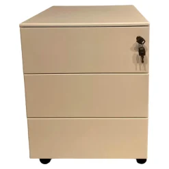 Schubkastencontainer Cassettiera Weiß Lackiert auf Rollen