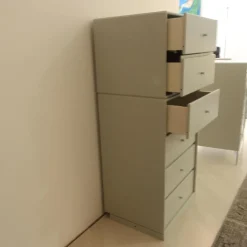 Schubkommode Archive Lack Nordic Grau