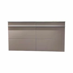Schuhschrank Basic MDF Lackiert Altrosa Abdeckplatte Glas