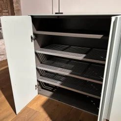 Schuhschrank Stripes Lack Akzentfarbe 30 Jade Korpus Melamin Anthrazit