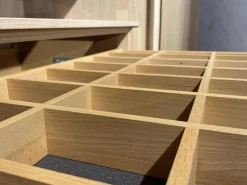 Schwebetürenschrank Soft Eiche Wild Weißöl Farbglas Matt Hellgrau Inklusive Innenleben Und Beleuchtung