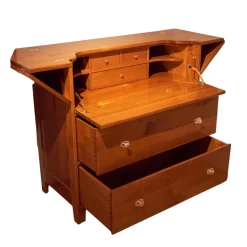 Sekretär Kirschbaum Griffe Metall Glänzend