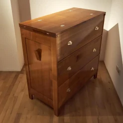 Sekretär Kirschbaum Griffe Metall Glänzend