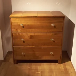 Sekretär Kirschbaum Griffe Metall Glänzend