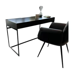 Sekretär Mell M38 Capparis Schwarz Gestell Schwarz