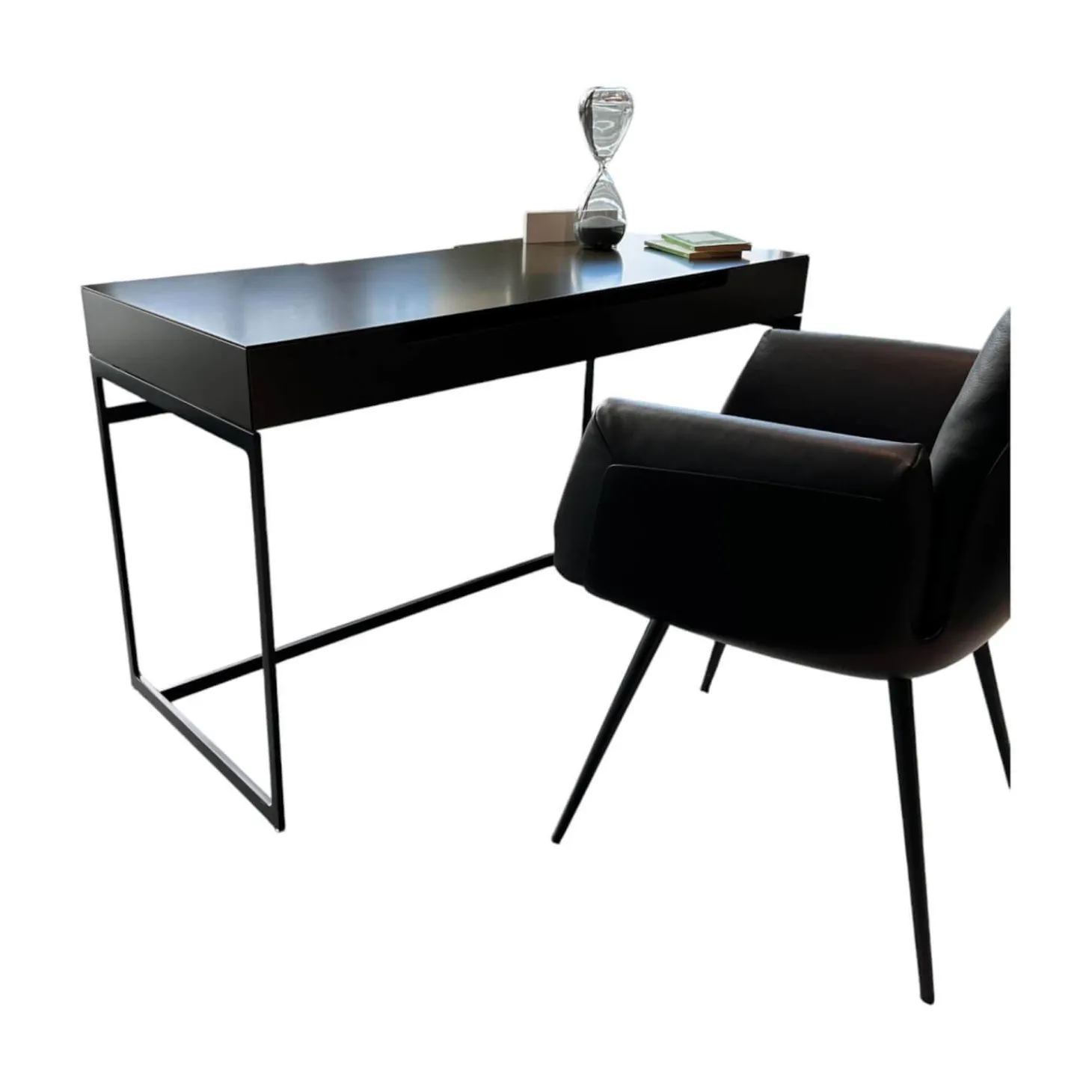 Sekretär Mell M38 Capparis Schwarz Gestell Schwarz