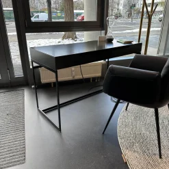 Sekretär Mell M38 Capparis Schwarz Gestell Schwarz