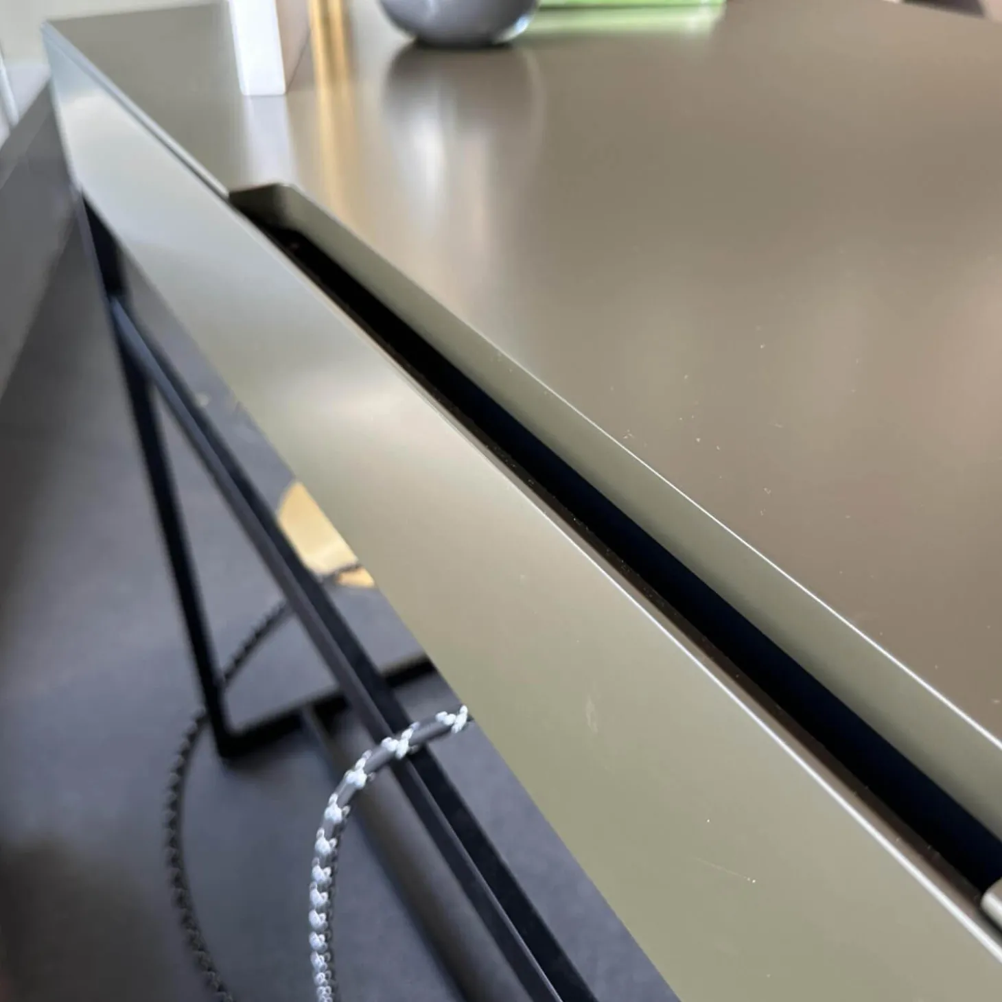 Sekretär Mell M38 Capparis Schwarz Gestell Schwarz