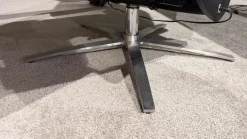 Sessel 410 18 Leder 42 Schwarz 136 Sternfuß Edelstahl Gebürstet Inklusive 2 Motorisch Mit Akku