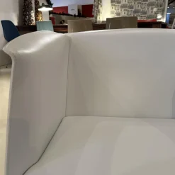 Sessel 66 Isabel Bezug Leder 5007 Weiß