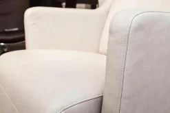 Sessel 5200 Leder Beige Mit Hocker