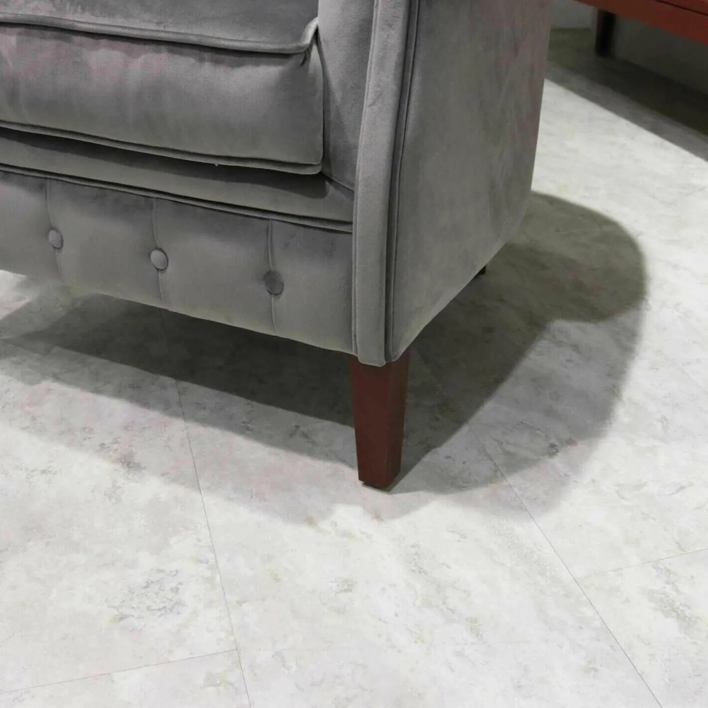 Sessel 1443 RV Samt Grau