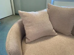 Sessel 47004 Stoff 24579 Bouclé 06 Rosé Fuß Buche Massiv Nussbaum Antik Inklusive Zierkissen