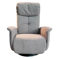 Sessel 9716 Stoff AquaClean Smoke Beige Grau mit Gasdruckfeder