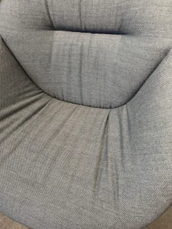 Sessel AAL 81 Soft Stoff Fjord 971 Petrol Grau Blau Gestell Aluminium Schwarz Pulverbeschichtet