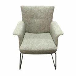 Sessel Aida Stoff Bembebis F1A C0709 Gestell Metall Matt Bronze Schwarz Pulverbeschichtet