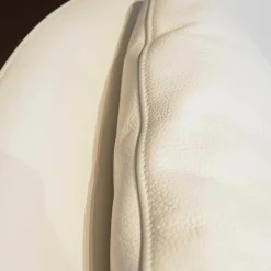 Sessel Amy Leder Normanndie Weiß