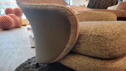 Sessel Angie ANG83S Stoff Fisher 04 Salvia Grau Rückseite Kernleder Bustier Salbeigrün Grau Grün