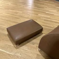 Sessel Apta Kalos 9750N Leder Kasla KS360 Hellbraun Inklusive Hocker und Kopfstütze