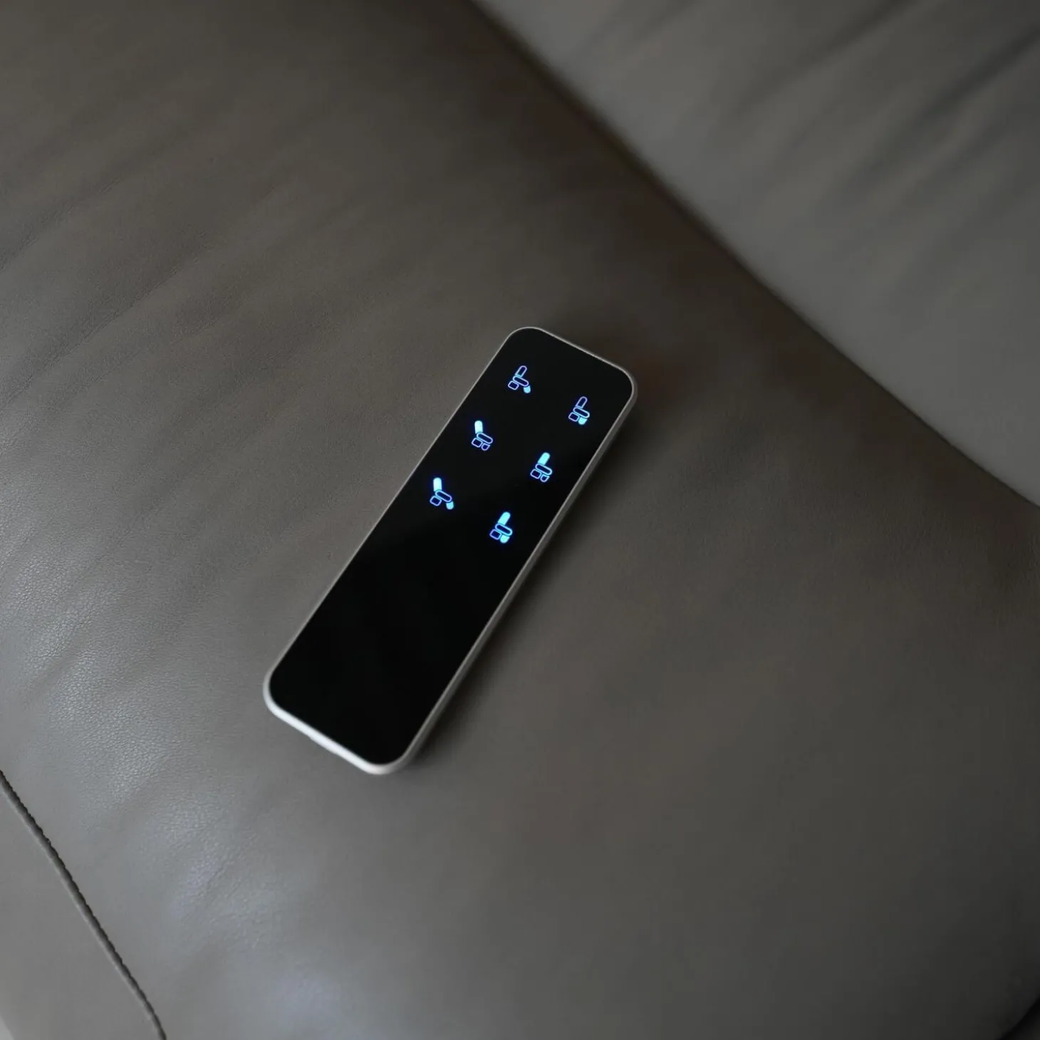 Sessel Arva E Lounge Leder Sauvage Schlammgrau 8103 Grau 5 Fuß Stern Gestell Schwarz M01 Mit Kopfstütze