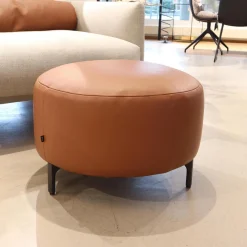 Sessel Avalanche Stoff 8311 Muschel Beige Hocker Leder 249 Cognac Braun Fuß F01 Feinstruktur Schwarz mit Hocker