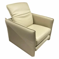 Sessel Avantgarde Leder 43 Creme Beige mit Funktionen