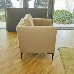 Sessel Banzaii Lounge Chair Stoff Beige Braun Lino Fungo C