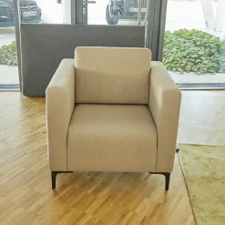 Sessel Banzaii Lounge Chair Stoff Beige Braun Lino Fungo C