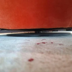 Sessel Bao Außen Leder Seddle Coffee Schwarz Innen Stoff Samt Harald Pumpkin Orange Drehteller Schwarz