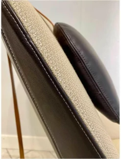 Sessel Bergére Stoff Pelle G Beige Gestell Buchenholz