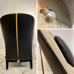 Sessel Bergére Stoff Pelle G Beige Gestell Buchenholz