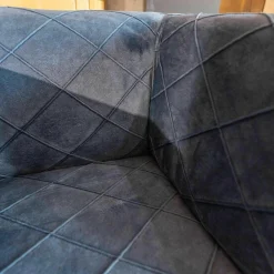 Sessel Block Bezug 517 Soft Skin Rhombus 05 Blue