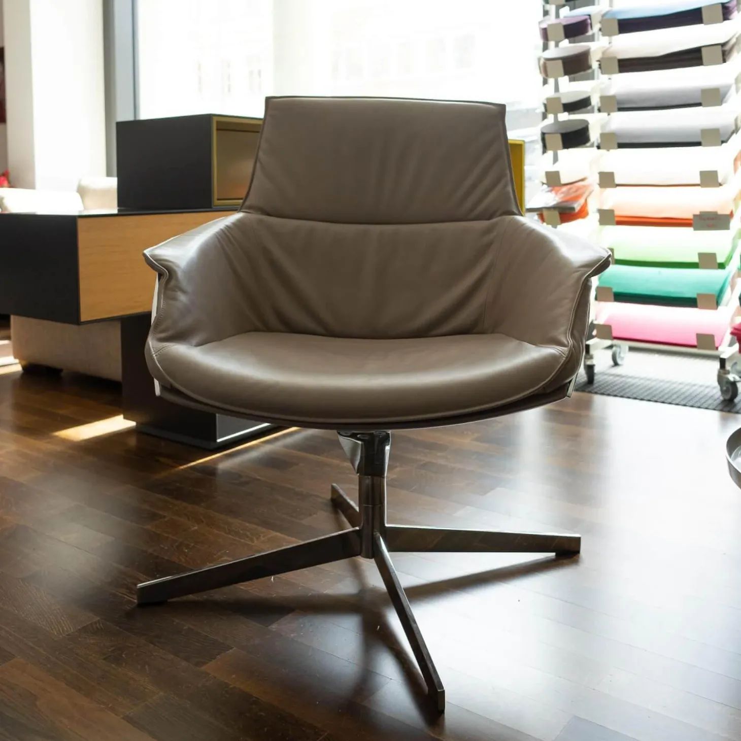 Sessel Bond Leder III Space Achat Beige Grau