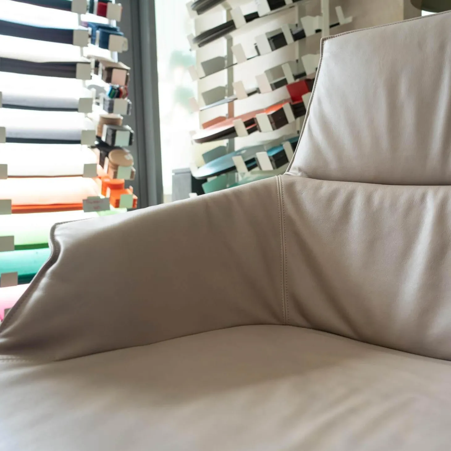 Sessel Bond Leder III Space Achat Beige Grau