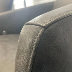 Sessel Boss Bezug Leder Star Graphit Gestell Viersternfuß Verchromt