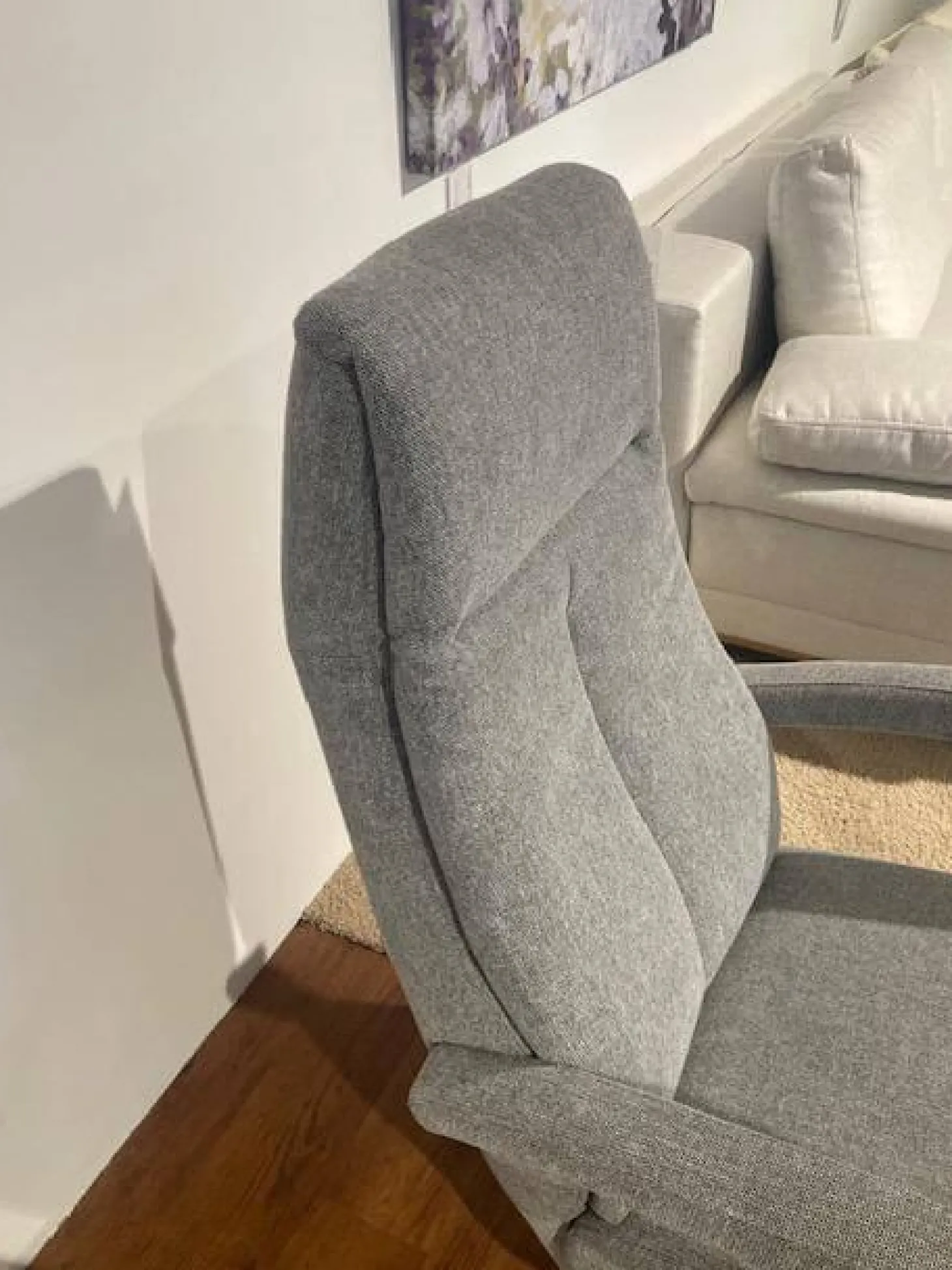 Sessel Boss Stoff 2 Cats 167 Zinc Grau Gestell Metall Schwarz Inklusive Hocker