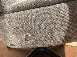 Sessel Boss Stoff 2 Cats 167 Zinc Grau Gestell Metall Schwarz Inklusive Hocker